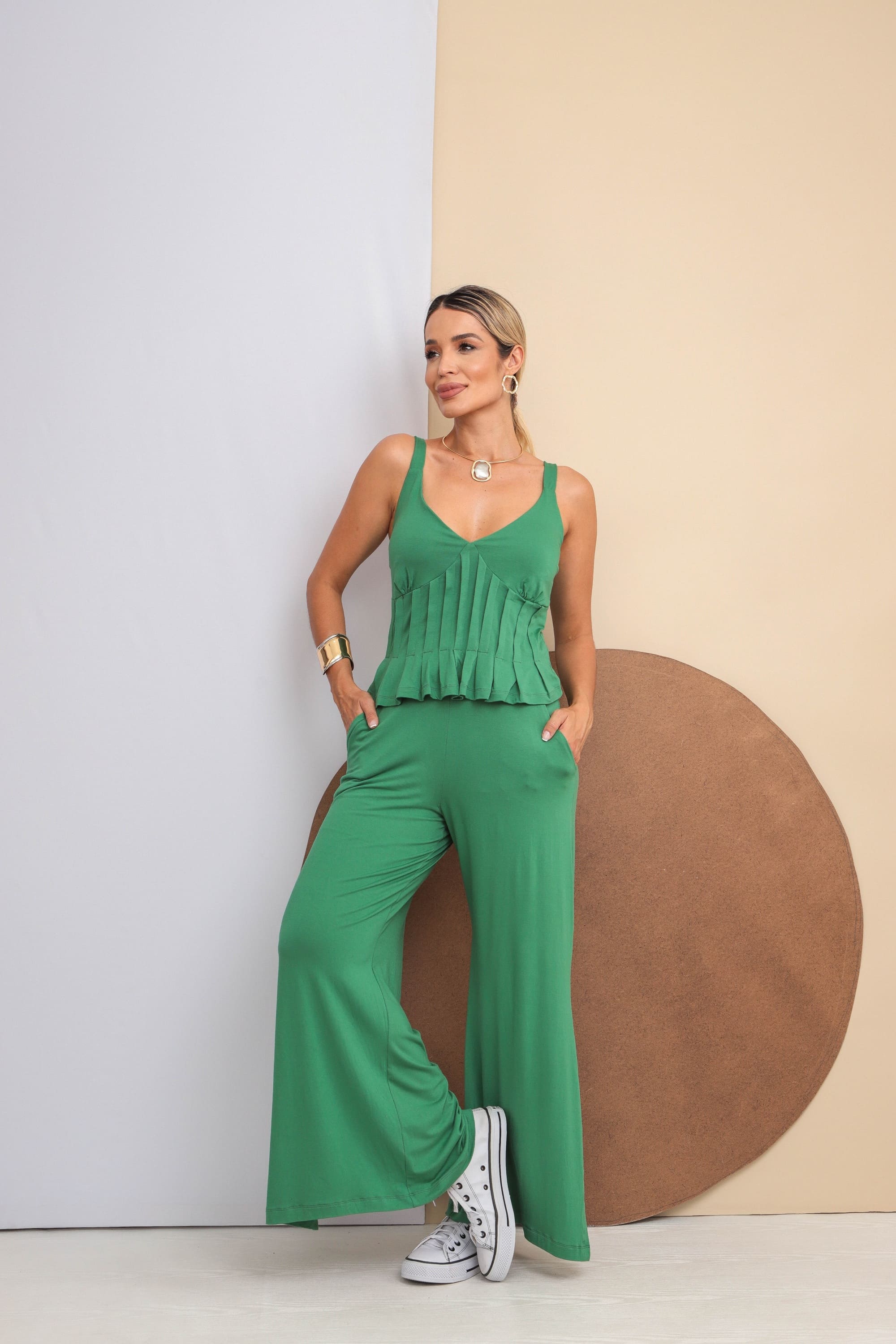 Conjunto Liz Regata Verde