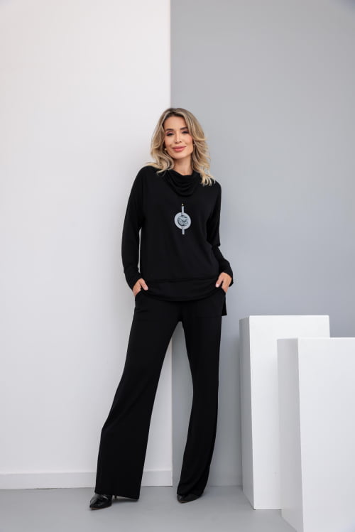 Conjunto gola Role Marisa preto