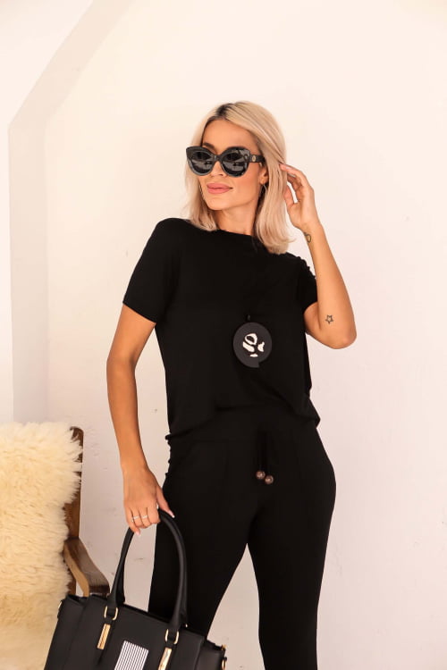 Conjunto  Erika Confort Preto