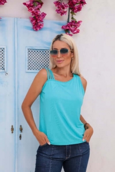 Blusa de Mula Manca Um Ombro Só Jade