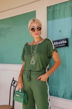 Conjunto Comfy Style Verão verde oliva