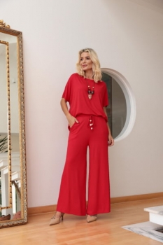 Conjunto em Malha Vicenza Bella Vermelho