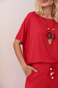 Conjunto em Malha Vicenza Bella Vermelho