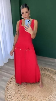 Vestido blair alongado vermelho