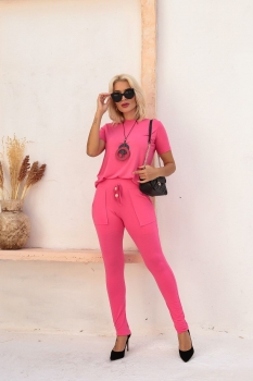 Conjunto Erika Confort Rosa Chiclete